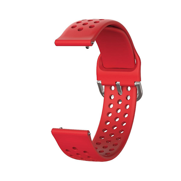 20mm blødt urrem urrem til Huawei GT2 42mm ur/Huami Amazfit ur ungdomsversion Red D Huawei Watch GT 2 42mm