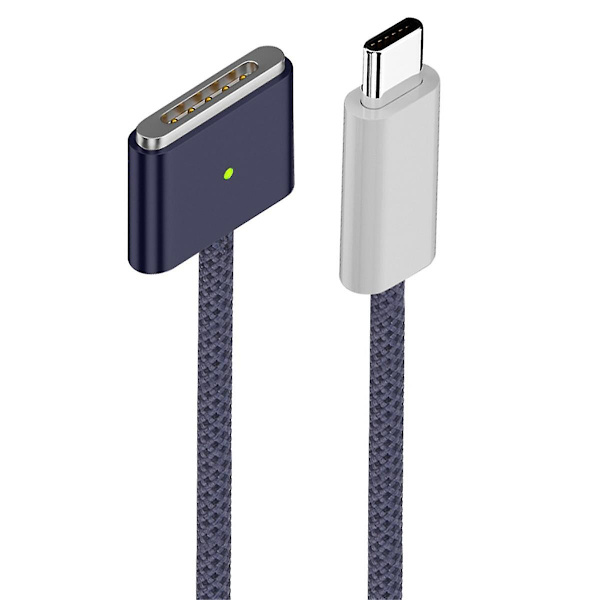 Sopii MacBookPro-laturikaapeliin 140W Pikalataus Type-C - Magsafe3-kaapeli Midnight Blue