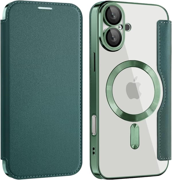 Etui til iPhone 16 Plus kompatibel med Magsafe (grøn)