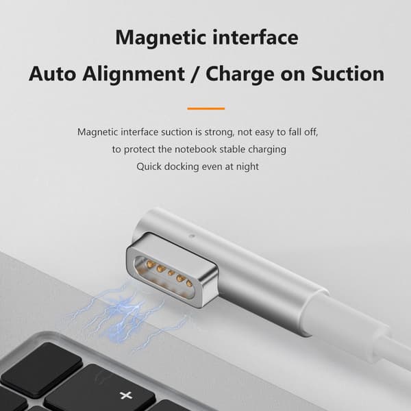 USB C-kabel 65W for L-formet MagSafe 1 MacBook Air/Pro
