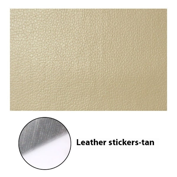 Reparationstejp, Självhäftande lapp i konstläder, Gulbrun 5-pack (20 x 30 cm)