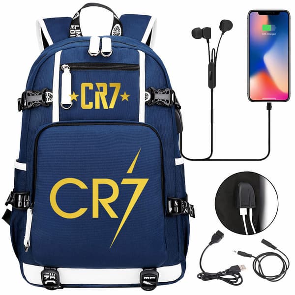 Ryggsäck - Cr7 med USB-laddningsport (6)