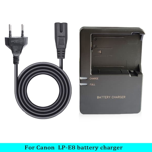 Batterioplader til Canon kamera LC-E8C LP-E8 oplader, EOS 550D 600D 650D 700D