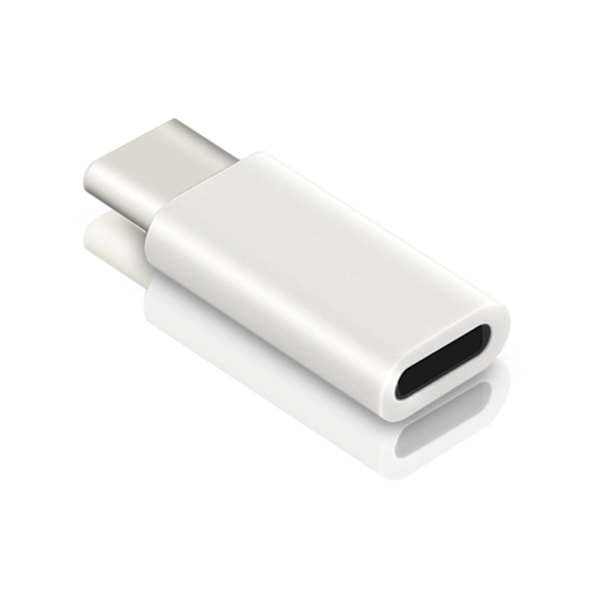 Usb C/typ C-adapterladdare datakabelkonverter White