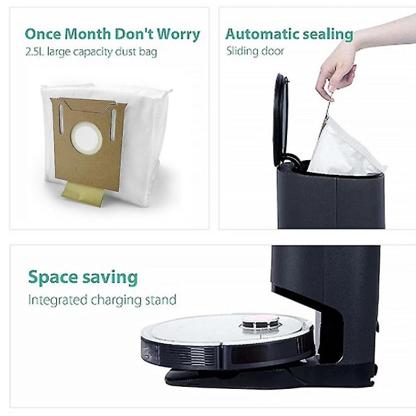 10 st För Ecovacs Deebot T8/t9 Dammsugare Dammsugningspåse