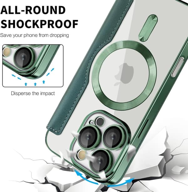 Deksler til iPhone 16 Pro Max kompatibel med MagSafe (grønn)