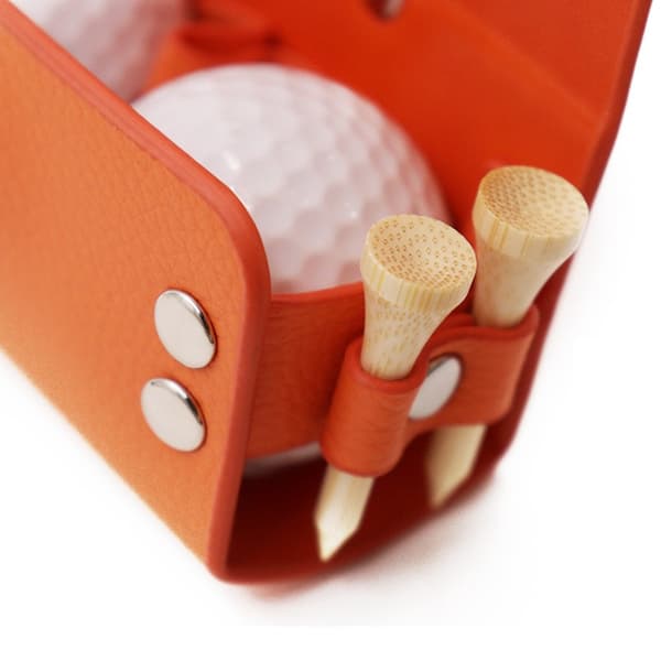 Udendørs golfbæltetaske med magnetlukning til 2 bolde, 96x 45 x 50mm (Sort)