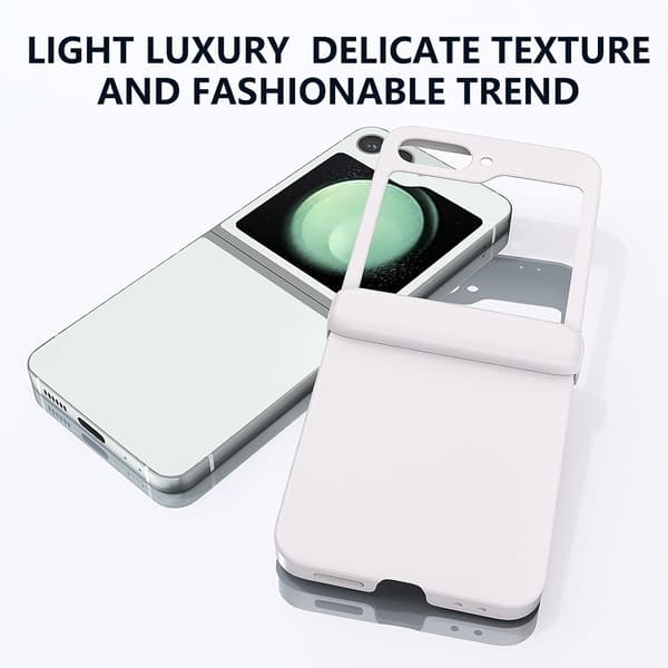 Etui til Sumsung Galaxy Z Flip 6, hængselbeskyttelse White