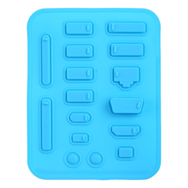 16 stk. støvdekselbeskytter for skrivebord Protecor Kit Sky blue