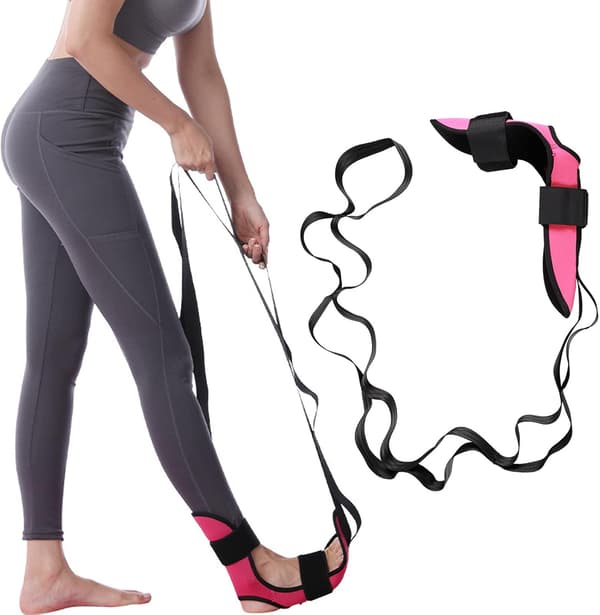 Yoga-strækrem, til ankelled, fod Black