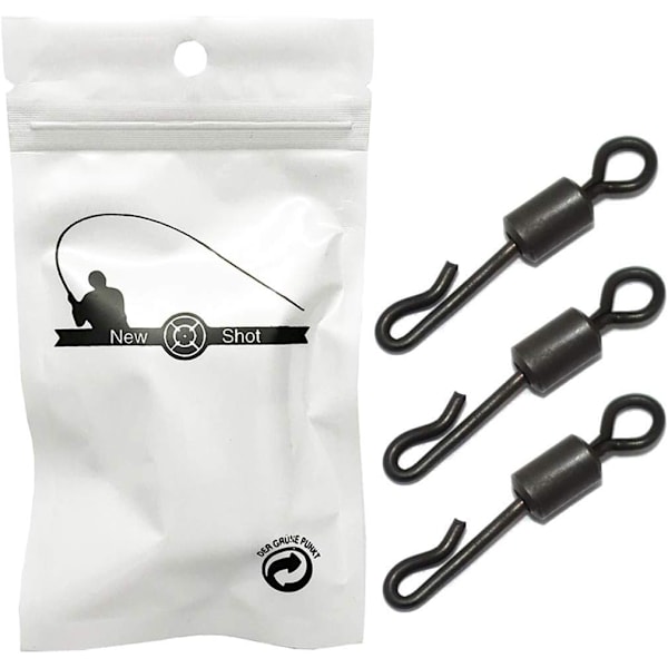 Hurtigkoblingssvivler for karpefiske (assortert)