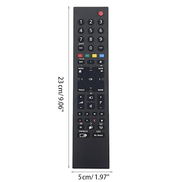 Mhs187r Rc3214809/01 Fjärrkontroll för Grundigtv Rc2134602/01 759551758500