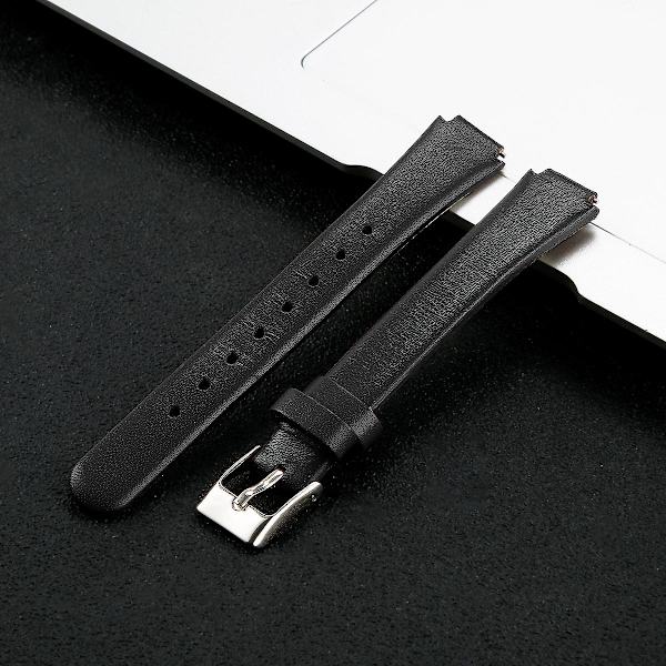 Fitbit Inspire / Inspire HR -älykellolle tarkoitettu rannehihna, ylin nahkakerros, koko L - 6,7-8,1 tuumaa Black