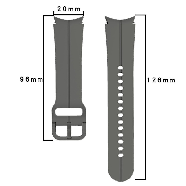 Håndledsremme til Samsung Galaxy Watch6 40mm 44mm/Watch6 Classic 43mm 47mm/Watch 5 40mm 44mm/5 Pro 45 Purple, Purple H Samsung Galaxy Watch 5
