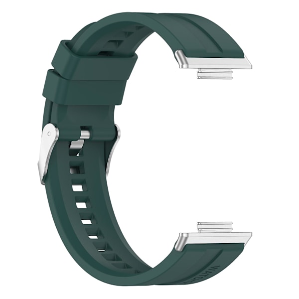 Snabbkoppling klockarmband i silikon för Huawei Watch Fit 2, 20 mm sportklockarmband med spänne Blackish Green