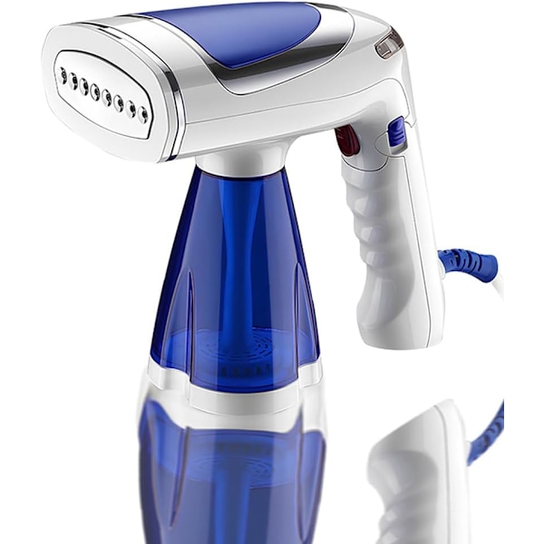 Håndholdt tøjdamper 1600W, 40 sekunders hurtig opvarmning 250 ml vandtank (blå)