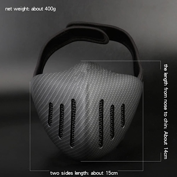 Cyklist Halv Ansigt Metal Mesh Beskyttelsesmasker (Sort)