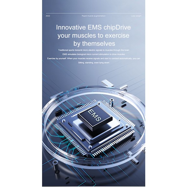 Muskeltränare Ems Usb Magbälte Tränare Orange Usb Tre-Delad Set