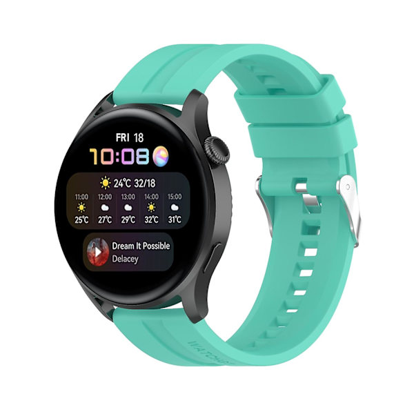 För Huawei Watch 3/3 Pro Silikonarmband Aurora Blue