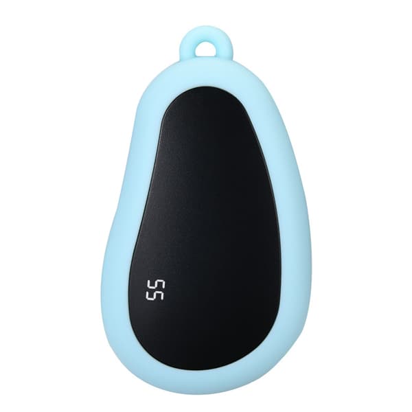 Håndvarmer USB i lommestørrelse, Bluetooth-forbindelse muliggør videostreaming (lyseblå)