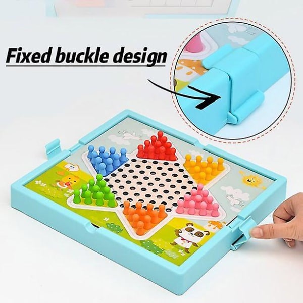 Checker Flying Chess Backgammon Multifunksjonelt spill Sjakkbrettspillleker