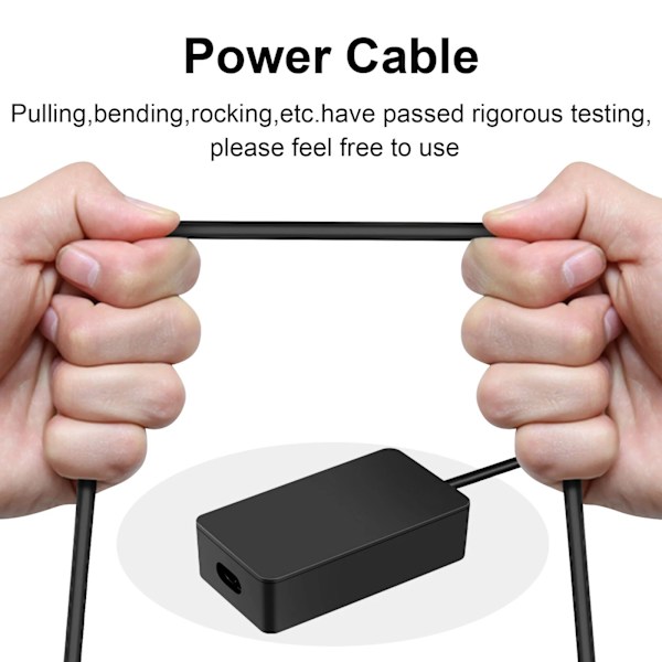 Oplader - 36W 12V 2.58A AC-adapter til Microsoft Surface Pro 4 3 1631 1625 Tablet