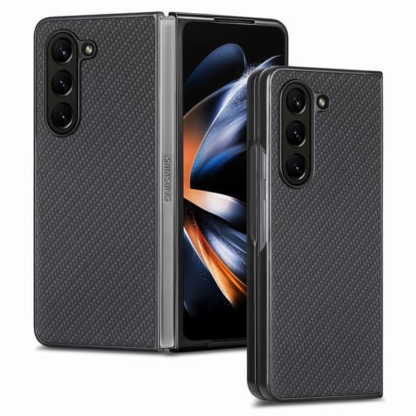 Etui til Samsung Galaxy Z Fold 7, Silikone Stødsikkert Slankt Blødt TPU (Sort)