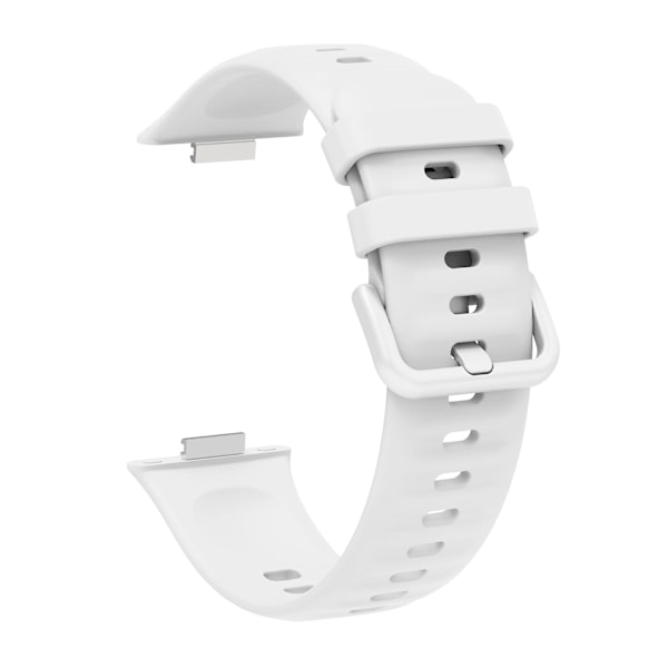 Til Huawei Watch Fit 3 silikoneurrem justerbar rem udskiftning White