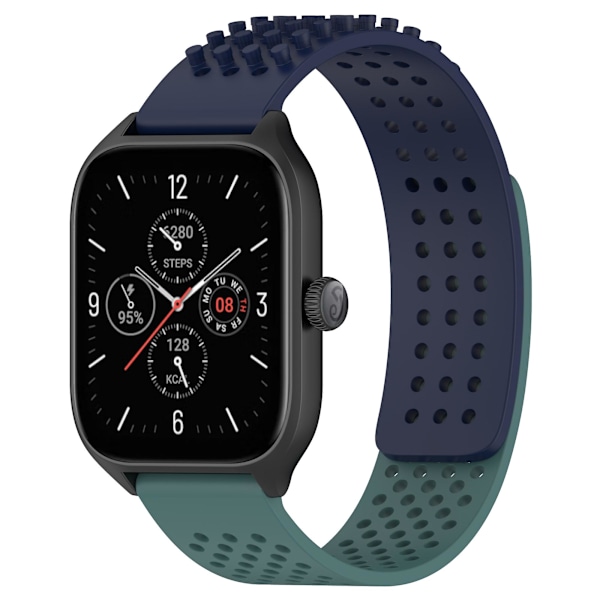 22 mm silikonklockarmband för Huami Amazfit Gtr 4 46 mm/garmin Forerunner 255/huawei Watch 3 Pro Midnight Blue Olive Green
