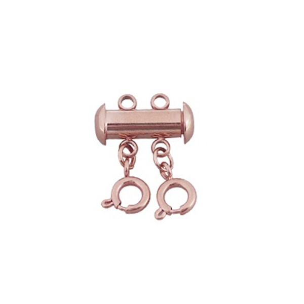 Fjäderspänne i rostfritt stål Hummerspännen Anslutningar Glidrörslås Distansspänne Multi Magnetisk 2 layer rose gold