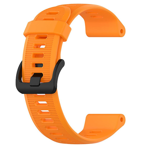For Garmin Forerunner 945/ 935 Udskiftning Rem Stål Spænde Tekstureret Silikone Urrem Orange