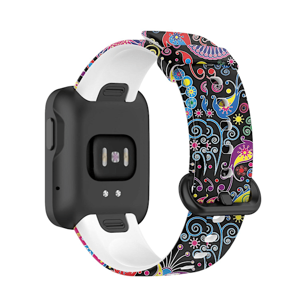 Mønstret silikon klokkearmbånd justerbar smartklokke stropp for Xiaomi Redmi Watch/Mi Watch Lite Multicolor C Other Xiaomi Models