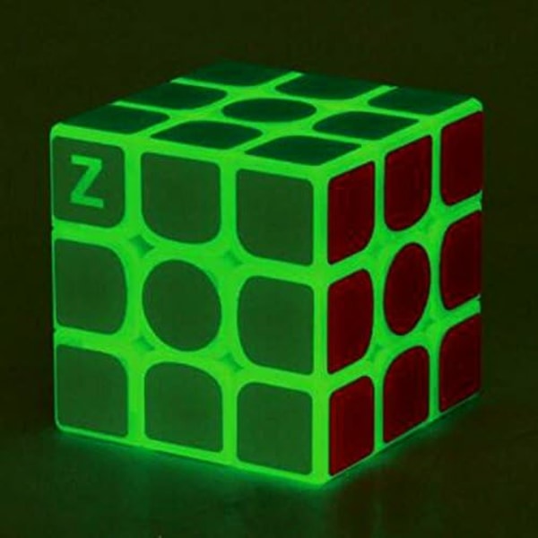 3x3 Fluoresoiva Nopeuskuutio Hohtaa Pimeässä Magic Speed Cube Aivojumppa Älykkyyspalapelit Vihreä Fluoresoiva