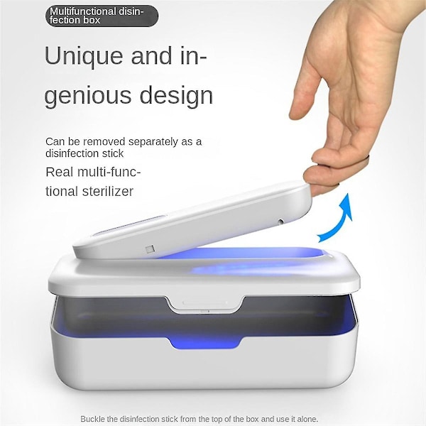 UV-desinfektionsbox - Multifunktionell Ultraviolett Ozon Desinfektionsmaskin för Telefon, Makeup Verktyg