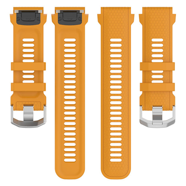 Silikoneurrem til Garmin MARQ/Approach S62/S60, udskiftningsurrem med honeycomb-tekstur Yellow