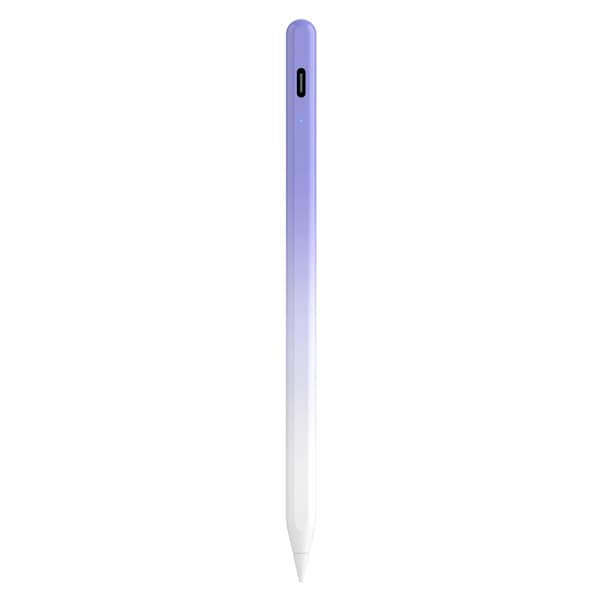 Styluspen - Til Apple iPad (2018-2025), Håndfladeafvisning, Vippefølsom (Gradient Lilla)