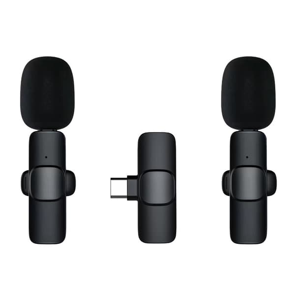 Trådløse Lavalier-mikrofoner M22 Dobbel Mikrofon (Type-C)