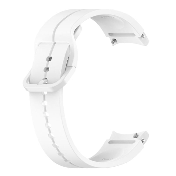 Mjuk silikonarmband för watch 6/4 Watch 5 Pro Watch Replacement White