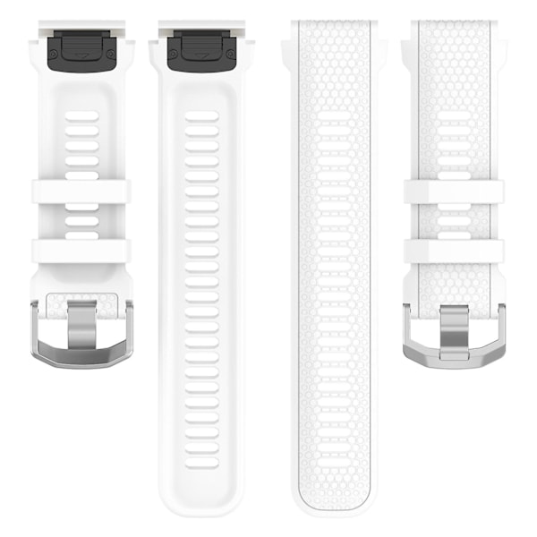 Silikonklokkebånd for Garmin MARQ/Approach S62/S60, Honeycomb Texture Replacement Watch Strap White