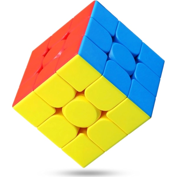 Nopeuskuutio 3X3X3 Tarraamaton, Nopea Ja Sujuva Kierto Kirkkaat Värit 3D Puzzle Aivopeli Tarraamaton 3X3