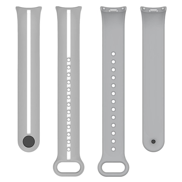 Myk silikonklokkestropp for Xiaomi Smart Band 8 tofarget justerbar håndleddsstropp med spenne/gul E Xiaomi Smart Band 8
