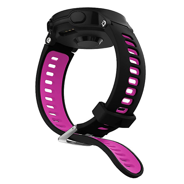 Garmin Forerunner 235/230/620/630/220/735/735XT Silikonihihna Pikakiinnityksellä Ranneke Vaihto-osa Yleinen 22mm Rannekoru Black   Rose