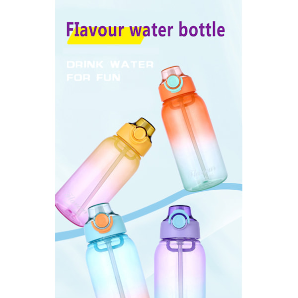 1000 ml Juomapullosetti BPA-vapaa, 5 makupodilla, 0 sokeria, 0 kaloria Purple
