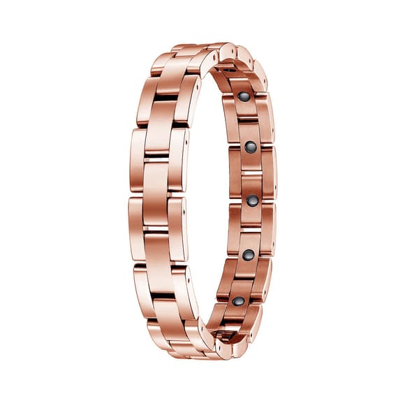 Armband för magnetterapi i titanrostfritt stål (roséguld)