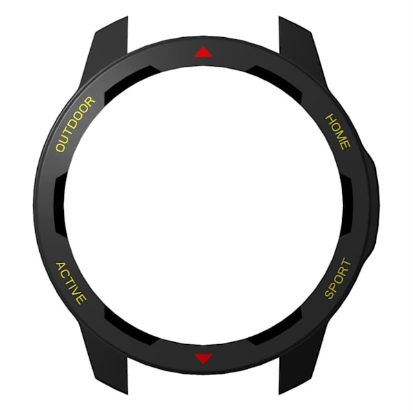 for Case Comfortable Bumper Protect Cover Hus för Mi Watch Color 2 för Shel Black red yellow