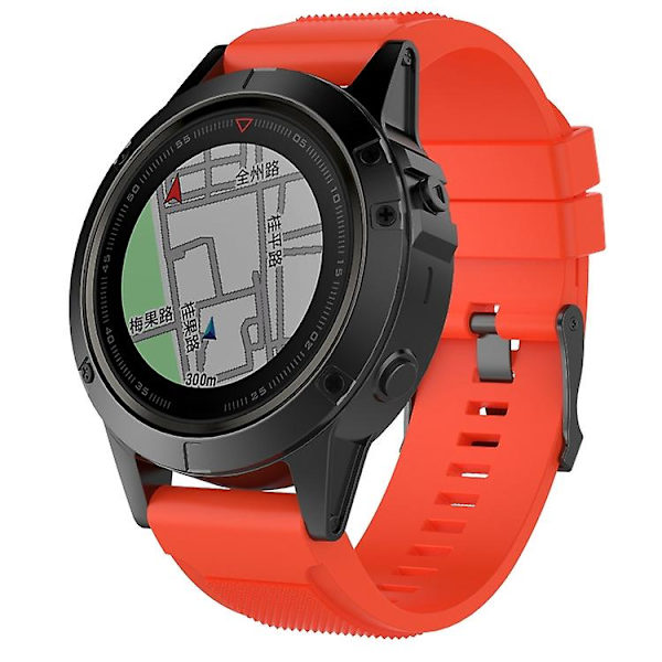 För Garmin Fenix ​​5x 26mm Fenix3 / Fenix3 Hr Watch KJV Orange)