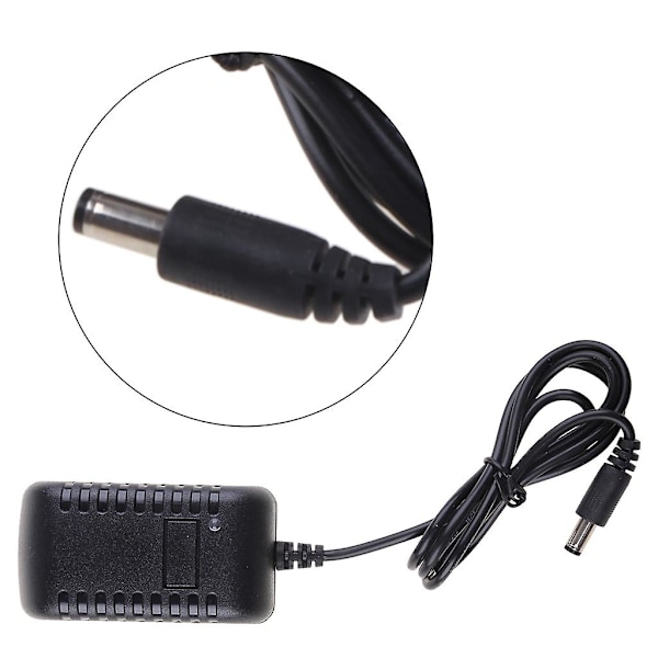 12v 2a AC-omvandlaradapter för DC 5.5x2.1mm+4.0x1.7mm strömkabel 1m