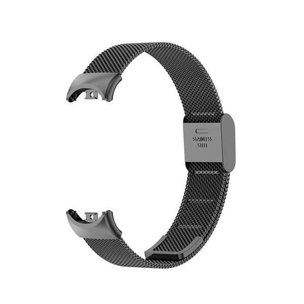 Armbånd til Xiaomi Mi Band 8/9 Milan Håndled Metalspænde (Sort)