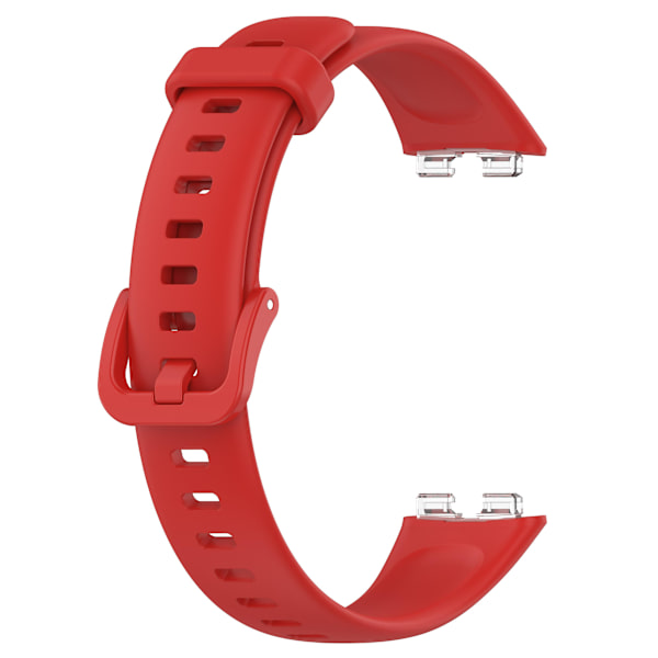 Reserveur urrem 24mm PU læder urrem til Huawei Band 8 Red