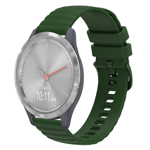 18 mm watch för Garmin Vivomove 3s Army Green